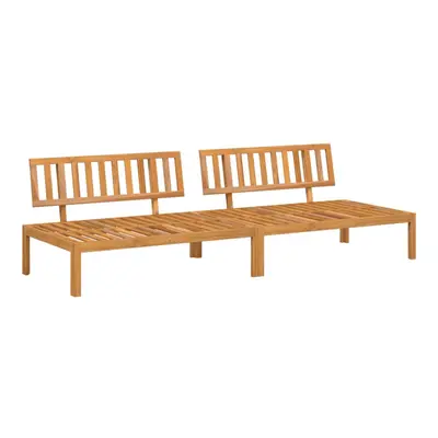 vidaXL Garden Pallet Middle Sofas Outdoor Pallet Sofa pcs Solid Wood Acacia