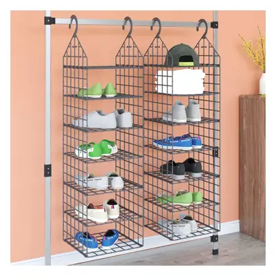 vidaXL Hanging Closet Organiser with Shelves pcs