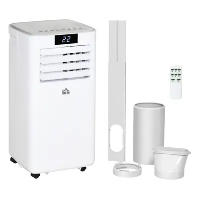 HOMCOM BTU Mobile Air Conditioner Indoor Portable AC Unit, White