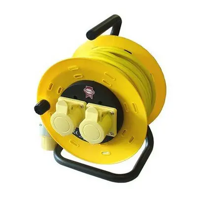 Faithfull FPPCR50ML Cable Reel Metre 16amp 1.5mm Cable Volt