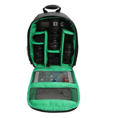 (Green) Light Pro Sling Bag Shoulder Cross Waterproof Water-resistant with Rain Cover for Canon 