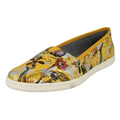 (Yellow, UK 6) Ladies Rieker Slip On Summer Shoes M2772