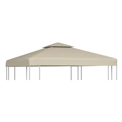 vidaXL Gazebo Cover Replacement Beige 3x3m Waterproof Patio Canopy Tent Top