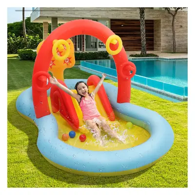 Outdoor Inflatable Paddling Pool Ring Ball Toss Play Center