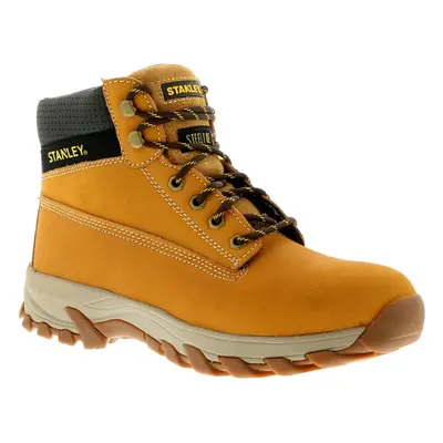 (7 (Adults')) New Mens/Gents Honey Stanley Lace Up Steel Toe Cap Safety Boots. UK Size