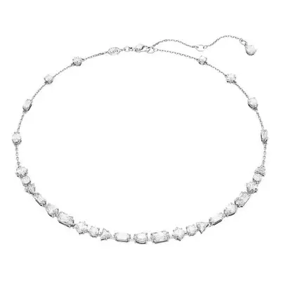 Swarovski Mesmera Mixed Cuts Scattered Design White Rhodium Plated Necklace