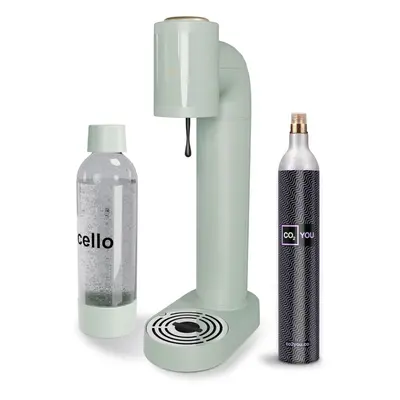 Cello Litre Sparkling Water and Soda Maker Machine in Sage Green