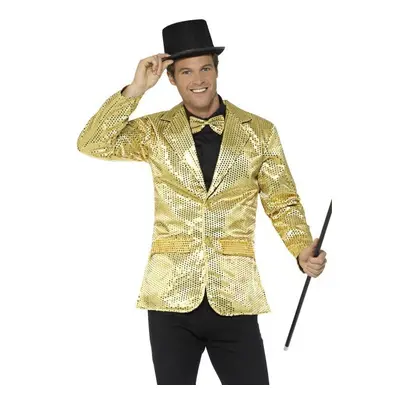 Smiffy's 21163xl Sequin Men's Jacket (x-large) - adults sequin jacket stag night circus ringmast