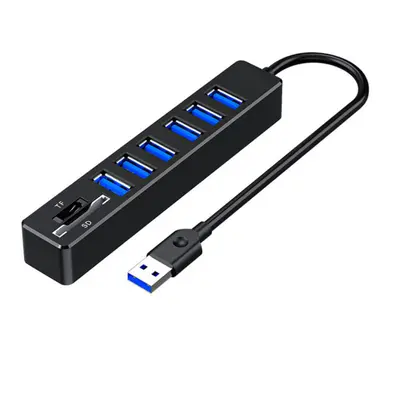 8 Ports Multiple USB Hub,Card Reader Expander Adapter For Computer Laptop Accessories