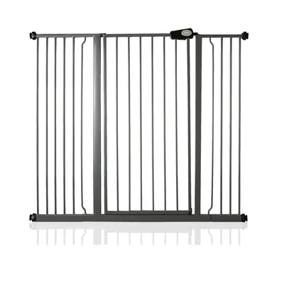 (Slate Grey, 126.7cm - 134.3cm) Safetots Extra Tall Pressure Fit Gate