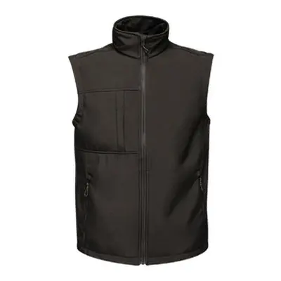 (XS, Black/Black) Regatta Mens Octagon II Printable Soft Shell Bodywarmer