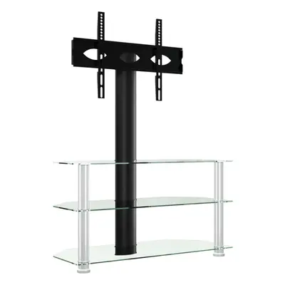 (silver, x x cm) vidaXL Corner TV Stand for Inch Universal Cantilever TV Floor Stand