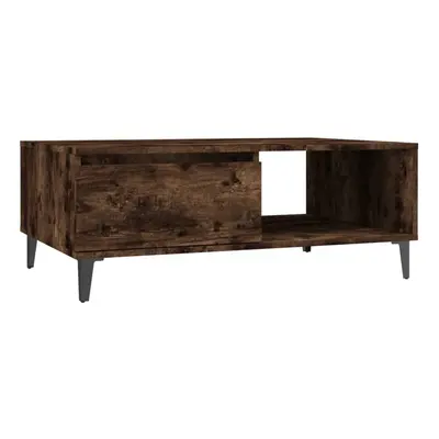 (smoked oak) vidaXL Coffee Table Couch Tea Side Table Chipboard 90x60x35 cm Multi Colours