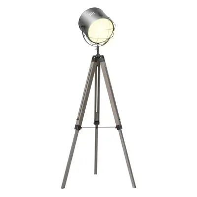 HOMCOM Tripod Floor Lamp Height Adjustable E27 Base for Living Room Bedroom