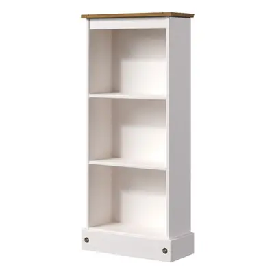 Home Source Corona White Pine Low Bookcase Unit