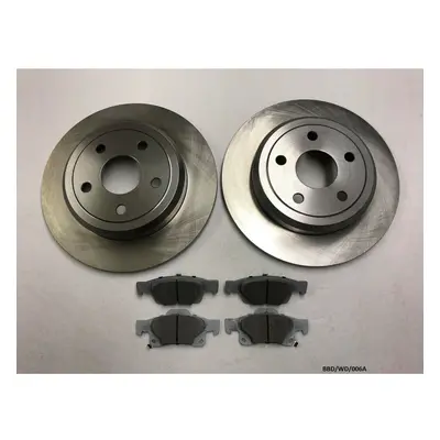 2 x Rear Brake Disc & Pads for Dodge Durango WD BBD/WD/006A SOLID