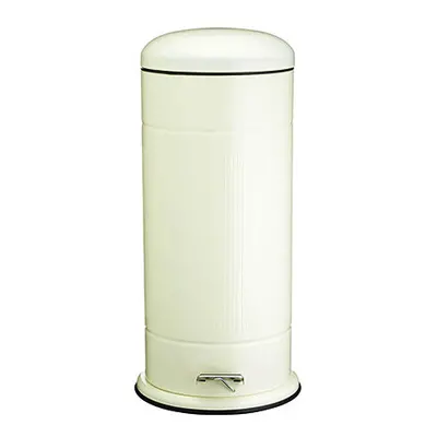 Living Nostalgia Antique Cream Litre Pedal Bin