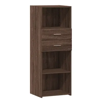 (brown oak) vidaXL Highboard Sideboard Cabinet Storage Cupboard Brown Oak Engineered Wood