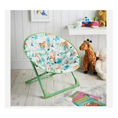 Childrens Kids Bedroom Foldable Safari Moon Chair Seat