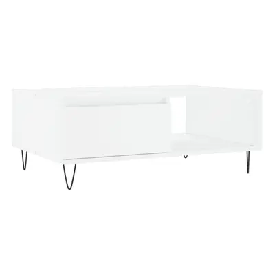 (white) vidaXL Coffee Table Side Table End Table Sofa Table Black Engineered Wood