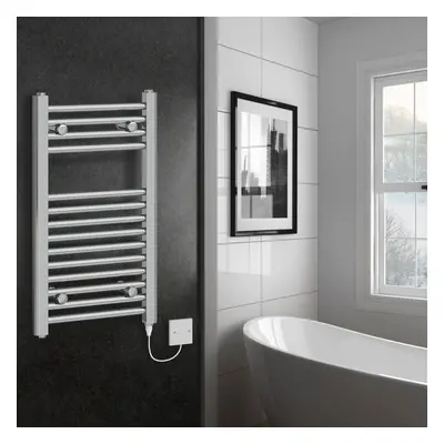 (700x400mm - 100W) WarmeHaus Electric Straight Heated Towel Rail