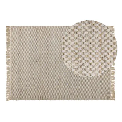 Jute Area Rug x cm Beige ZERDALI