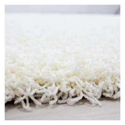 (Cream, 120cm x 170cm) Abaseen Shaggy Non Shed Thick Fluffy Rug