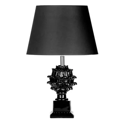 Premier Housewares Melano Black Polyresin Table Lamp