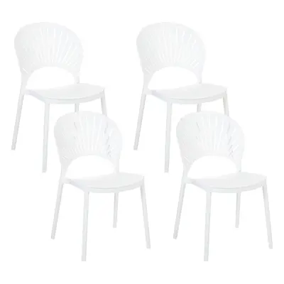 Set of Garden Chairs OSTIA White