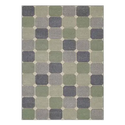 (5. 172G Box - Green, x cm) Modern Geometric Floral Abstract Area Rugs Check Multi Coloured Non 