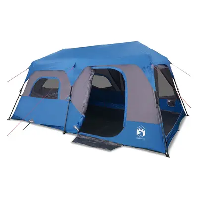 vidaXL Camping Tent Portable Dome Tent Hiking Lightweight Tent Persons Blue