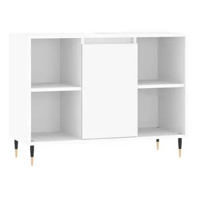 (high gloss white) vidaXL Bathroom Cabinet Vanity Unit Highboard Cupboard White Engineered Wood