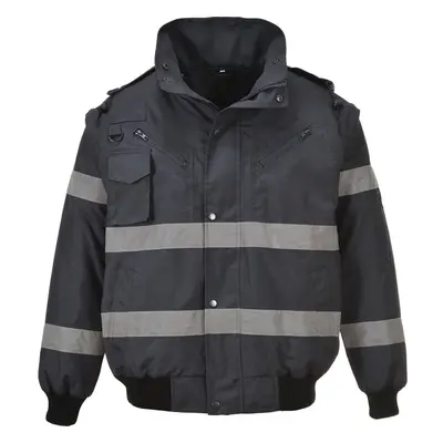 (Black, 3XL) Portwest Iona in Bomber Jacket