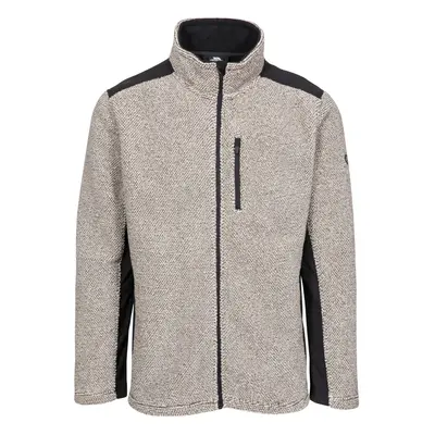 (M, Truffle Stripe) Trespass Mens Fleece Jacket Full Zip Faratino