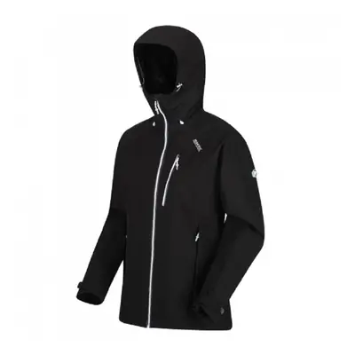 (16 UK, Black/White) Regatta Womens/Ladies Birchdale Waterproof Shell Jacket