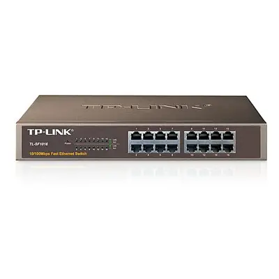 TP-LINK 16-Port 10/100Mbps Fast Ethernet Switch Unmanaged Black