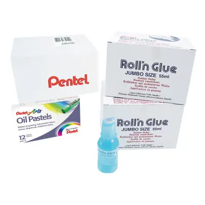 Pentel Roll n Glue Class Pack Pack of ER501/24CP PE13444