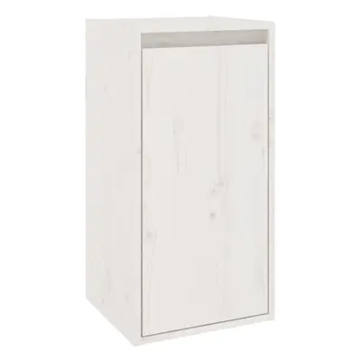 (white, 1) vidaXL Wall Cabinet Hanging Storage Cabinet Wall Cupboard Solid Wood Pine