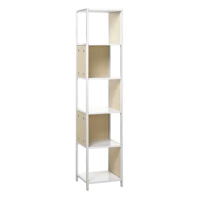 5 Tier Bookcase BOGOTA White