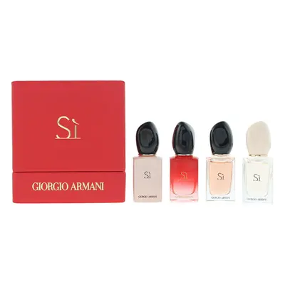 Giorgio Armani Si Miniatures Gift Set 4x 7ml