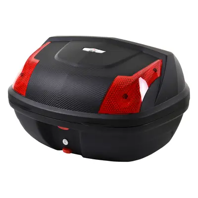 HOMCOM 48L Motorcycke Trunk Travel Luggage Storage Box, Can Store Helmet