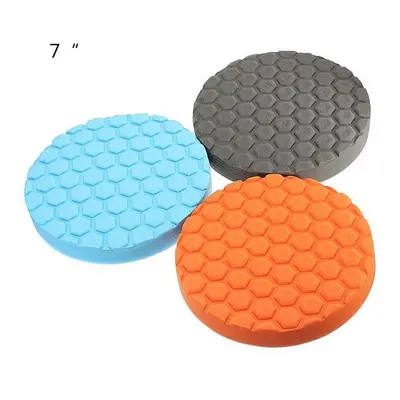 (7 Inch) 3pcs 4/5/7 Inch Buff Polishing Pad kit for Car Polisher