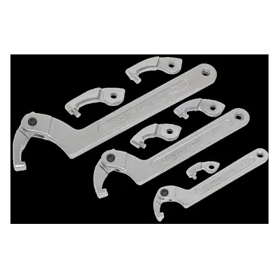 Adjustable C-Spanner - Hook & Pin Wrench Set 11pc