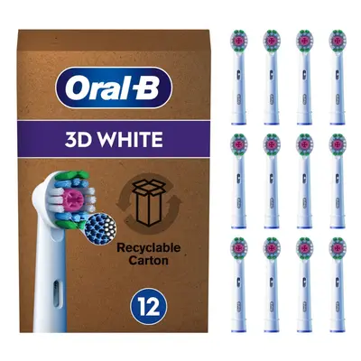 Oral-B Pro 3D White Electric Toothbrush Head, X-Shaped Bristles And Unique Polishing Cup For Tee