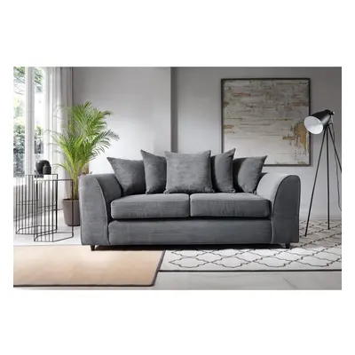 (Grey) Jumbo Cord Seater Sofa