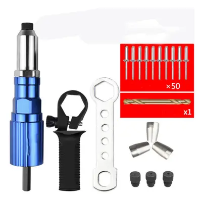 (D:Â Rivet Nut Attachment +4.2mm drill bits + 50pcs Pull Studs) Upgrade Electric Rivet Nut Attac