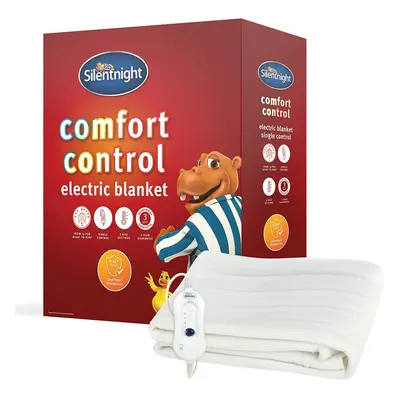 Silentnight Comfort Control Electric Blanket King Size Heat Settings, Fast Heat Up and Easy Fit 