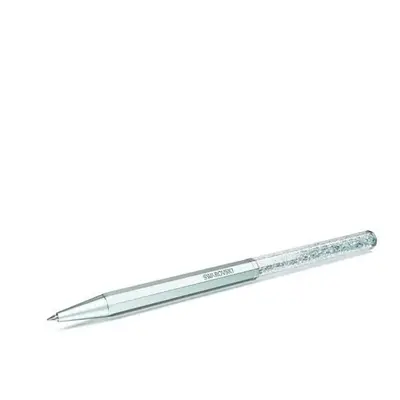 Swarovski Crystalline Octagon Shape Light Blue Lacquered Ballpoint Pen