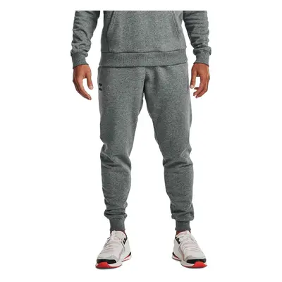 (S, Pitch Grey Light Heather/White) Under Armour Mens Rival Lightweight Soft Brushed Cotton Flee