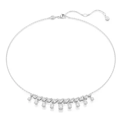 Idyllia Rhodium Plated White Snowflake Necklace